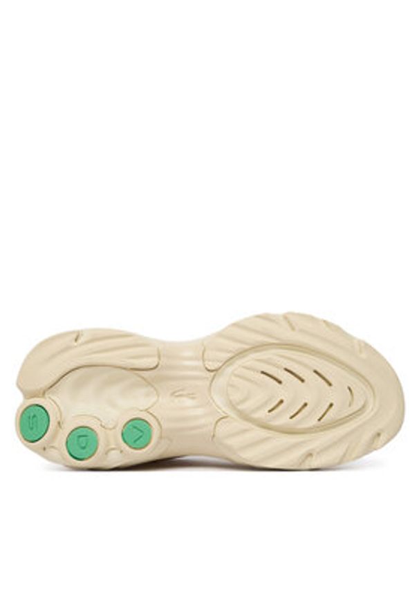Lacoste Sneakersy Spinor 51SFA0034 Écru. Kolor: kremowy. Materiał: materiał