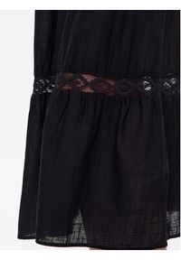 Brave Soul Sukienka letnia LDRW-569LEILA Czarny Relaxed Fit. Kolor: czarny. Materiał: bawełna. Sezon: lato #4