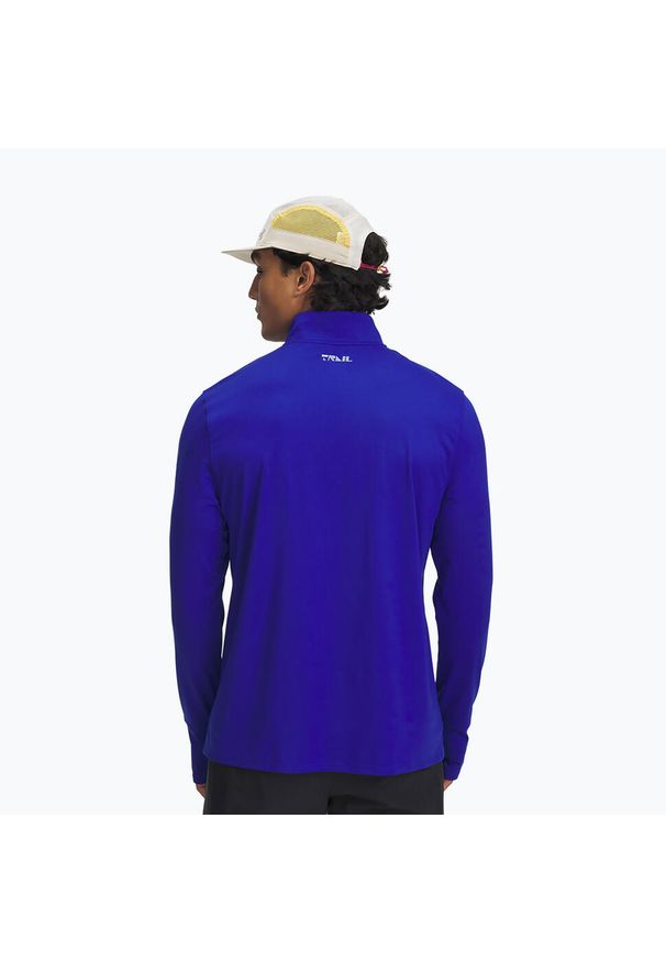 Bluza do biegania męska Under Armour Trail Run Quarter Zip. Kolor: niebieski. Sport: bieganie