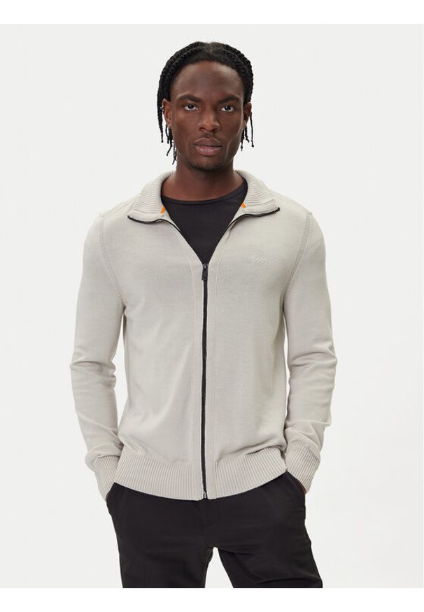 BOSS Sweter Avac_FZ 50501750 Beżowy Regular Fit. Kolor: beżowy. Materiał: syntetyk