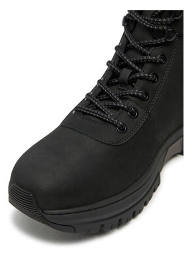 Calvin Klein Jeans Trapery Hybrid Wp Boot Laceup Rebellious YM0YM01077 Czarny. Kolor: czarny. Materiał: skóra