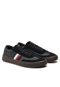 TOMMY HILFIGER - Tommy Hilfiger Sneakersy Cupset Terrace FM0FM05209 Czarny. Kolor: czarny. Materiał: skóra