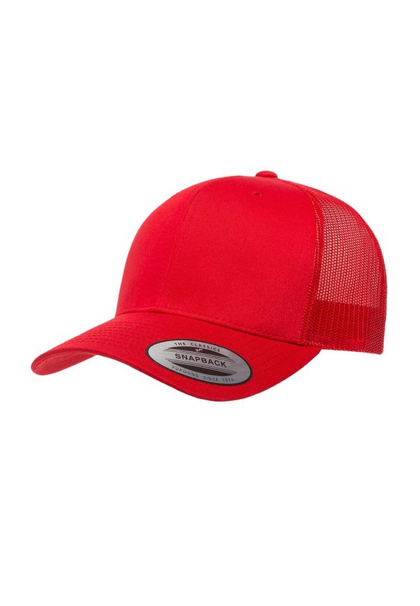 CLASSIC - Retro Trucker Cap. Kolor: czerwony. Styl: retro