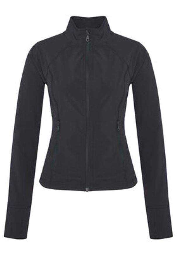 GIRLFRIEND COLLECTIVE - Girlfriend Collective Bluza techniczna Estrella 2030 Czarny Slim Fit. Kolor: czarny. Materiał: syntetyk