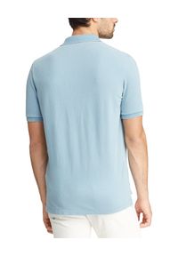 Ralph Lauren - RALPH LAUREN - Koszulka Polo Slim Fit. Typ kołnierza: polo. Kolor: niebieski. Materiał: bawełna. Wzór: aplikacja, haft #2