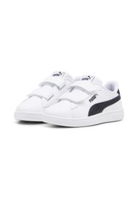 Puma - Dziecięce sneakersy Smash 3.0 Nightkeeper PUMA White Black. Kolor: wielokolorowy, czarny, biały. Materiał: nylon. Szerokość cholewki: normalna