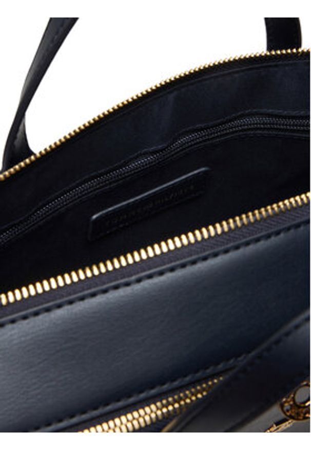 TOMMY HILFIGER - Tommy Hilfiger Torba na laptopa Th Icon Laptop Bag AW0AW18004 Granatowy. Kolor: niebieski. Materiał: skóra