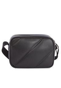 Calvin Klein Jeans Torebka Quilted Camerabag18 K60K611821 Czarny. Kolor: czarny. Materiał: skórzane