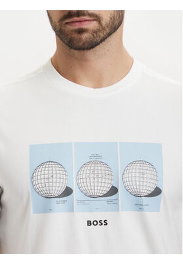 BOSS T-Shirt Ts Terrace Photo 50559353 Biały Relaxed Fit. Kolor: biały. Materiał: bawełna