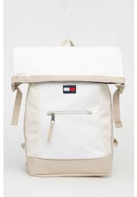Tommy Jeans plecak męski kolor biały duży gładki. Kolor: biały. Wzór: gładki #1