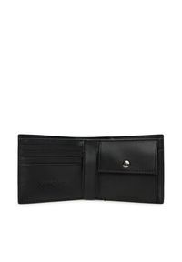 Calvin Klein Jeans Portfel męski Matte Billfold W/Coin LV04G1066G Czarny. Kolor: czarny. Materiał: skóra