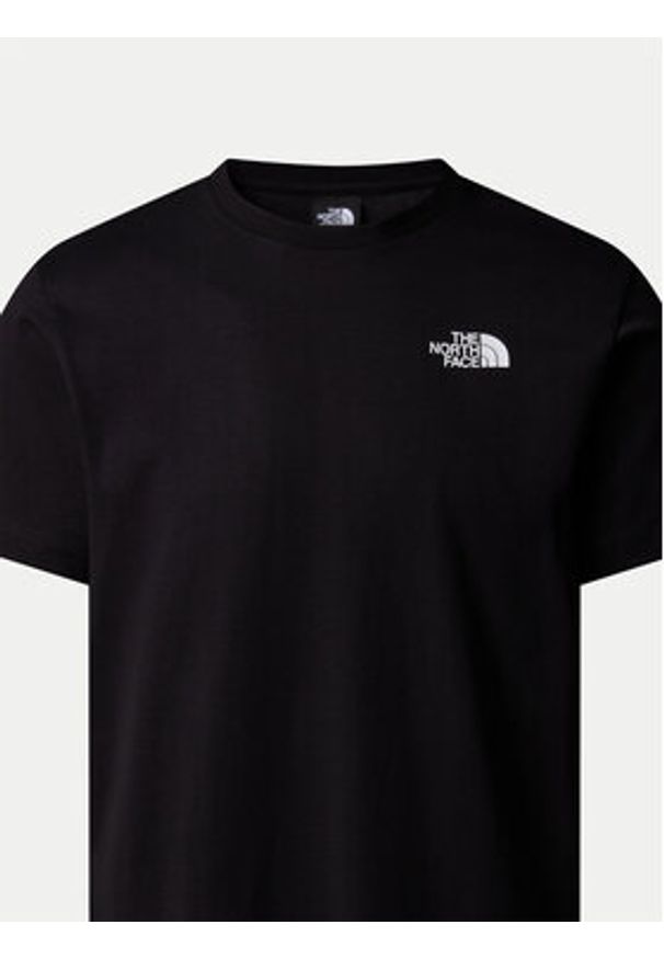 The North Face T-Shirt Vertical NF0A89FP Czarny Regular Fit. Kolor: czarny. Materiał: bawełna