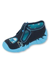 Befado obuwie dziecięce 110P405 granatowe niebieskie. Kolor: niebieski. Materiał: bawełna, tkanina #2