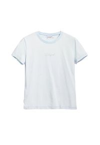 Desigual T-Shirt 25SWTK15 Błękitny Regular Fit. Kolor: niebieski. Materiał: bawełna #3