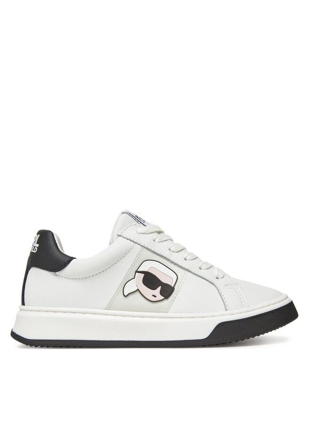 Sneakersy Karl Lagerfeld Kids. Kolor: biały