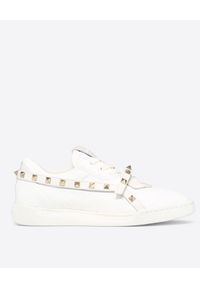 VALENTINO - Sneakersy Rockstud. Kolor: biały. Materiał: guma, materiał. Wzór: aplikacja #4