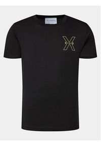 Richmond X T-Shirt Rached UMP24031TS Czarny Regular Fit. Kolor: czarny. Materiał: bawełna #4