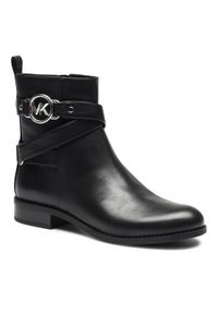 MICHAEL Michael Kors Botki Rory Flat Bootie 40F2ROFE8L Czarny. Kolor: czarny. Materiał: skóra #1