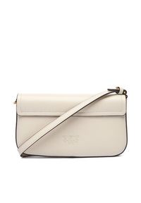 Pinko - PINKO Torebka Saddle Flat AI 25-26 PCPL 105349 A1ZX Écru. Materiał: skórzane #3