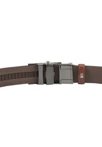 Męski, Karmelowy Pasek z Automatyczną Klamrą - Victorio. Kolor: brązowy. Materiał: skóra. Styl: wizytowy #2