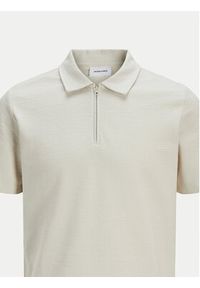 Jack & Jones - Jack&Jones Polo Benja 12269338 Beżowy Regular Fit. Typ kołnierza: polo. Kolor: beżowy. Materiał: bawełna #3