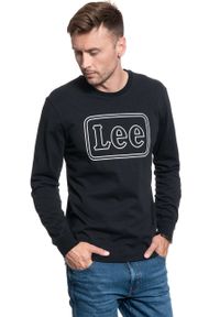 Lee - MĘSKA KOSZULKA LONGSLEVE LEE BOX LEE LS BLACK L60FRE01. Kolor: czarny #1