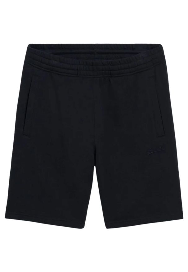 Szorty Superdry Essential Logo wygodne czarne. Kolor: czarny. Materiał: bawełna