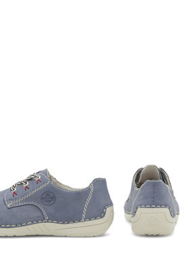 Rieker Półbuty 52520-14 Niebieski. Kolor: niebieski. Materiał: syntetyk