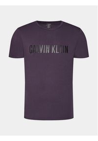 Calvin Klein Underwear T-Shirt 000NM1959E Fioletowy Regular Fit. Kolor: fioletowy. Materiał: bawełna #6