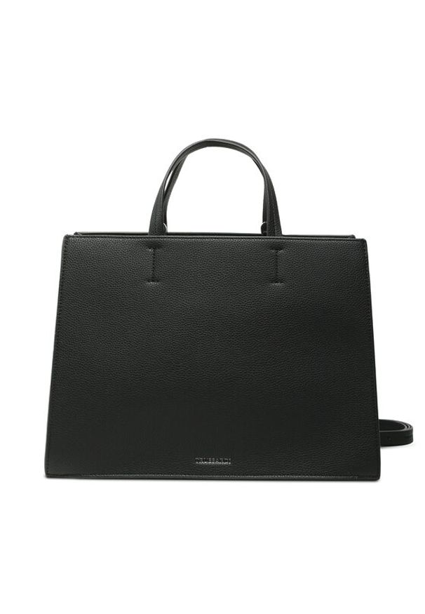 Trussardi Jeans - Trussardi Torebka 75B01488 Czarny. Kolor: czarny. Materiał: skórzane