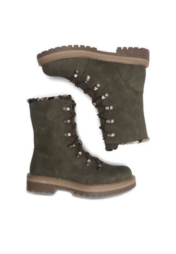 Jenny Fairy Botki EVIE WS2911-06 Khaki. Kolor: brązowy. Materiał: syntetyk