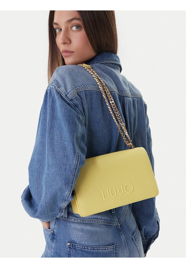 Liu Jo Torebka AA6056 ES029 Żółty. Kolor: żółty. Materiał: skórzane