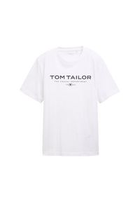 Tom Tailor T-Shirt 1045773 Biały Regular Fit. Kolor: biały. Materiał: bawełna #3