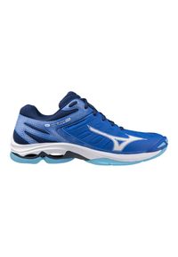 Buty halowe Mizuno Wave Voltage. Kolor: wielokolorowy, niebieski, biały. Model: Mizuno Wave. Sport: siatkówka #1