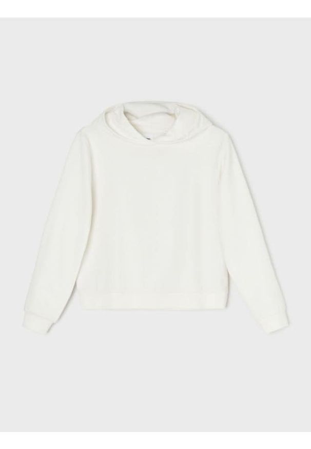 Sinsay - Bluza z kapturem i kieszenią - kremowy. Typ kołnierza: kaptur. Kolor: kremowy