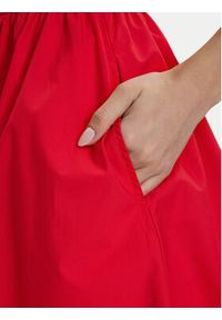 Tommy Jeans Sukienka letnia DW0DW22352 Czerwony Slim Fit. Kolor: czerwony. Materiał: bawełna. Sezon: lato #4