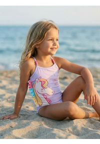 Sinsay - Jednoczęściowy strój kąpielowy z motywem jednorożca - fioletowy. Kolor: fioletowy #1