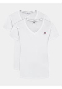 Levi's® Komplet 2 t-shirtów A3624-0002 Biały Regular Fit. Kolor: biały. Materiał: bawełna