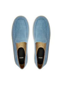 BOSS Espadryle Madeira 50563149 Granatowy. Kolor: niebieski. Materiał: skóra, zamsz #4