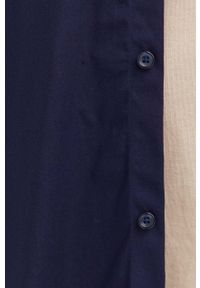 Hugo - HUGO koszula męska kolor granatowy slim z kołnierzykiem klasycznym. Typ kołnierza: kołnierzyk klasyczny. Kolor: niebieski. Materiał: tkanina. Styl: klasyczny #2