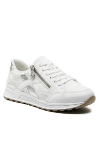 Sneakersy Rieker N1403-80 White. Kolor: biały