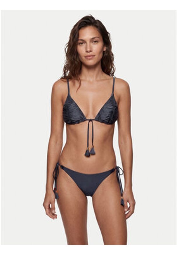 Seafolly Góra od bikini Belle 31574-311 Granatowy. Kolor: niebieski. Materiał: syntetyk
