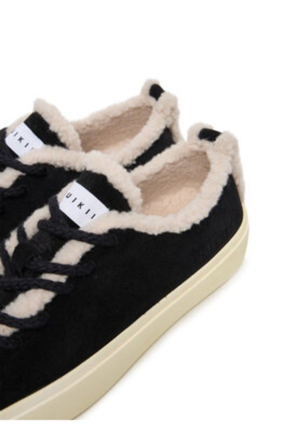 Inuikii Sneakersy Shearling Low 1001.001.0242 Czarny. Kolor: czarny. Materiał: zamsz, skóra