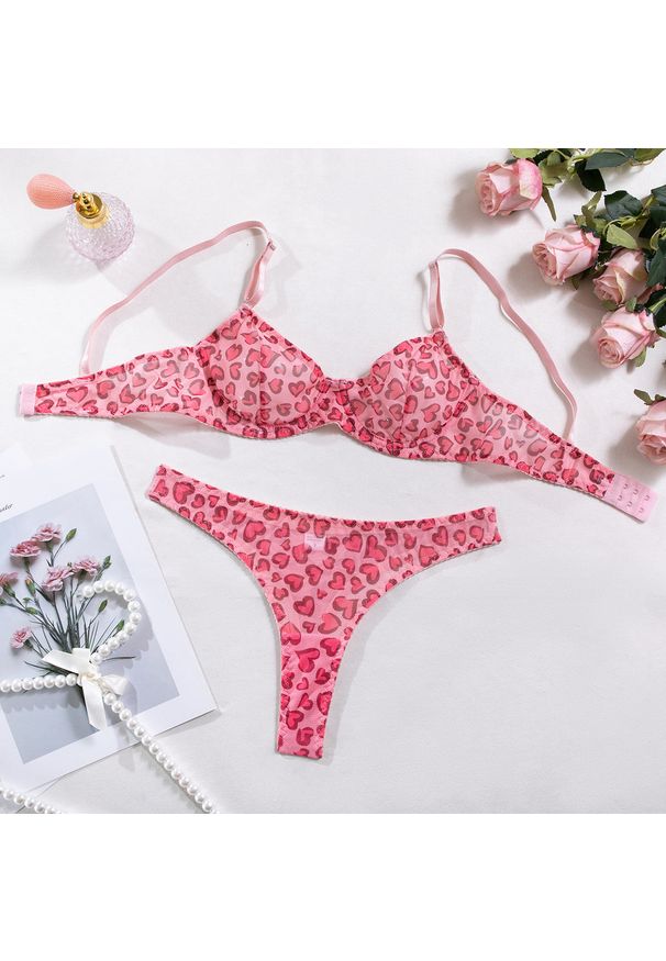 Intica - Bielizna damska ultracienka z delikatnego materiału Sandita. Kolor: różowy. Materiał: materiał