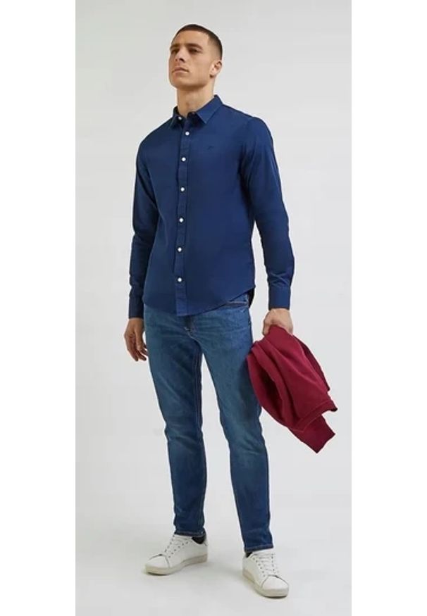 Lee - LEE MĘSKA KOSZULA PATCH SHIRT EMPEROR NAVY 112341763 LL37015537