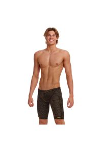 FUNKY TRUNKS - Spodenki kąpielówki męskie Funkita Jammery Gold Weaver. Kolor: brązowy