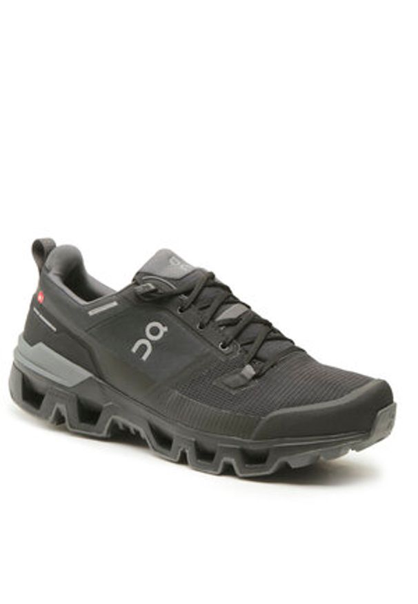 Trekkingi On - Cloudwander Waterproof 7398606 Black/Eclipse. Kolor: niebieski. Materiał: materiał. Sport: turystyka piesza