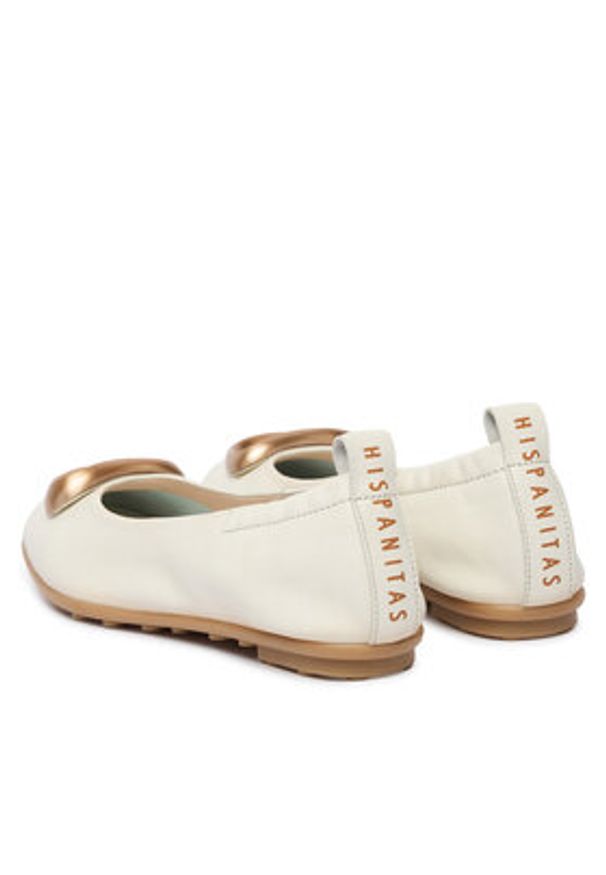 Hispanitas Baleriny HV263931 C004 Beżowy. Kolor: beżowy. Materiał: skóra