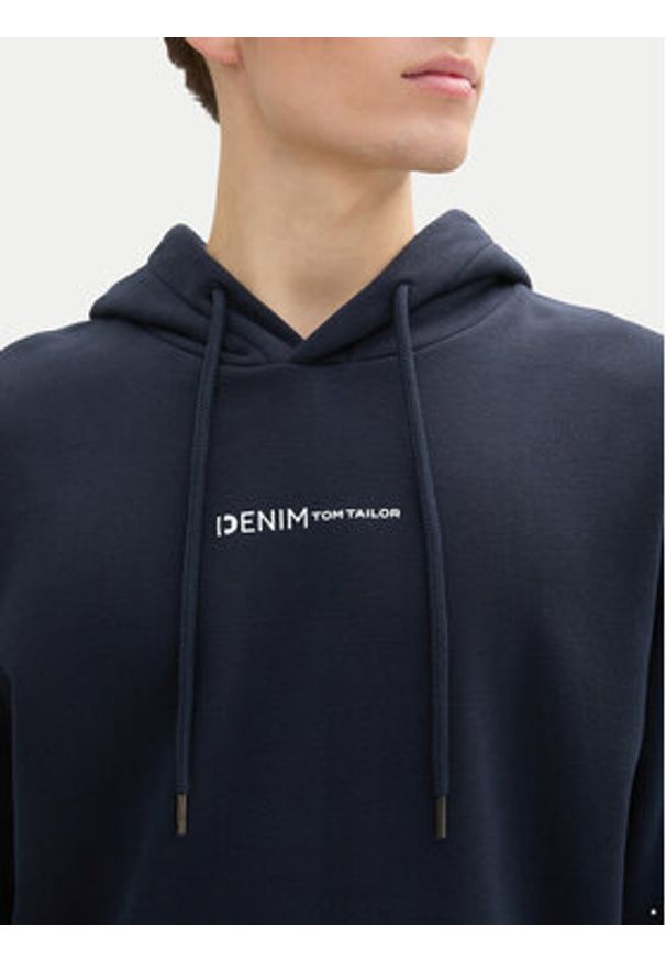 Tom Tailor Denim Bluza 1033580 Granatowy Regular Fit. Kolor: niebieski. Materiał: bawełna, syntetyk