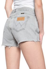 Wrangler - DAMSKIE SPODENKI WRANGLER BOYFRIEND SHORT ICY GREY W29KRJ28C 112128579. Materiał: jeans #7